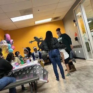 Having A Great Time In The Party Room..