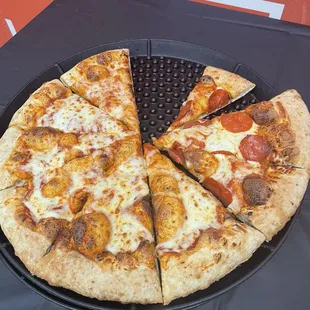 Even the adults liked the party pizza