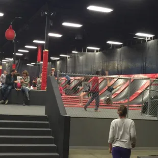 Getting ready to bounce! Had to leave the phone in a cubby.