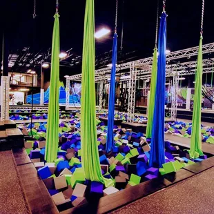 Defy Gravity as you soar through the air on our custom Aerial Silks!