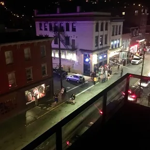 View of Carson st from third level