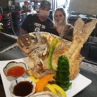 Japanese Snapper  Deep fried.