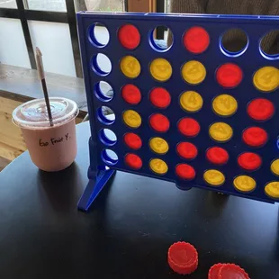 Fruit Smoothie and Connect Four