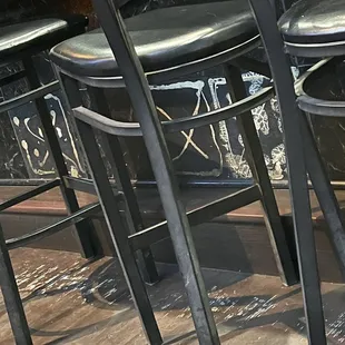 Missing tiles on the bar. ...Like, a lot were missing.