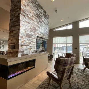 Inside cozy hotel lobby enroute to elevator | Skybox Rooftop Bar | Wesley Chapel FL | May 19, 2022