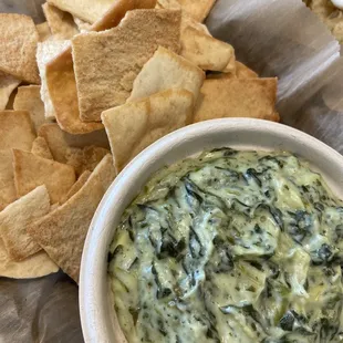 Spinach &amp; Artichoke Dip with Pita Chips| Residence Inn Wiregrass |Skybox Rooftop Bar | Wesley Chapel FL | May 19, 2022