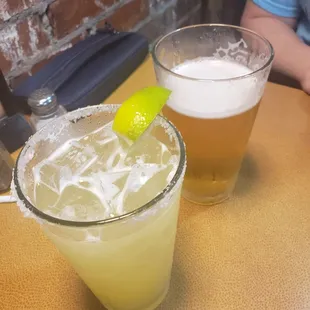 Margarita and miller lite draft.