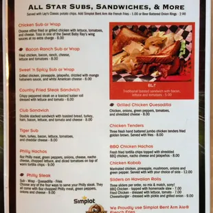 Subs, sandwiches, and more