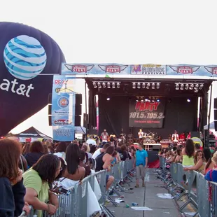 The AT&amp;T Balloon behind the stage!