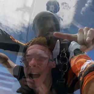 First steps off the plane