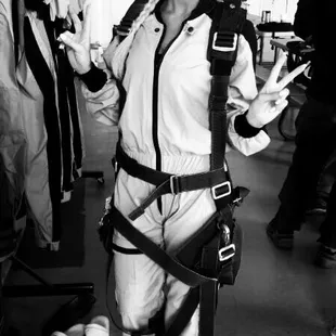 Before the jump!!! This experience was so amazing!!! Everyone there is so professional! One of the best experiences of my life!