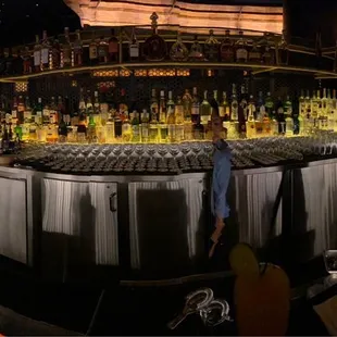 The bar selection was extensive
