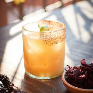 Cocktails incorporate native plants and blooms.