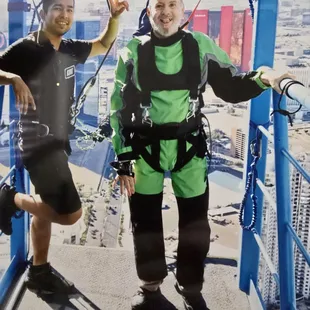Ben Cable @ the Strat SkyJump in Las Vegas ready to plunge.