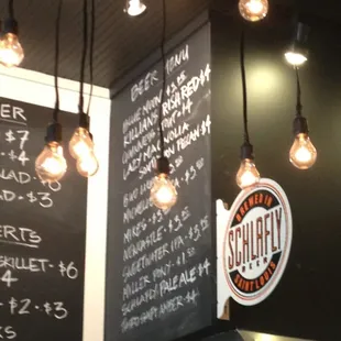 Beer menu