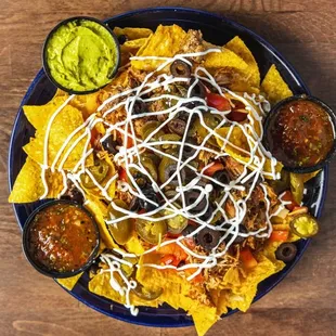 Our nachos... they're on happy hour from 3-6 everyday!