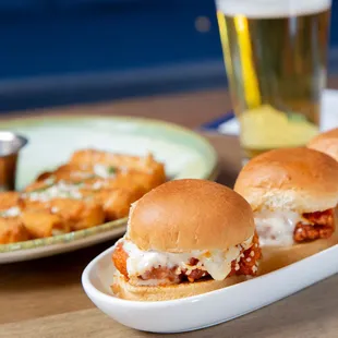 Chicken buffalo sliders!