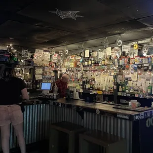 the bar