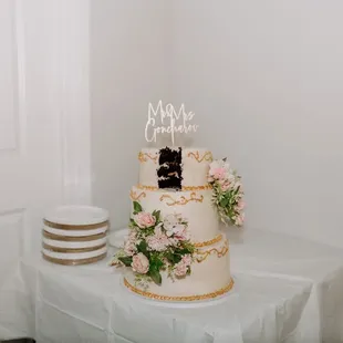 a wedding cake