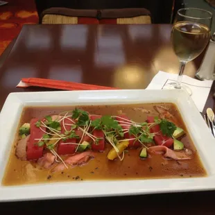Ahi tuna sashimi