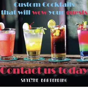What we do best! Make great cocktails...