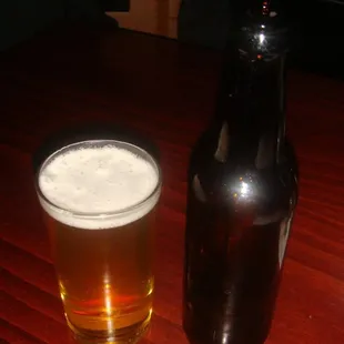 I'd like to tell you what beer I had, but you can read the label for yourself...probably a St. George.