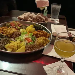 Veggie platter for 2 (delicious!)