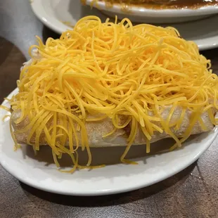 Can you find the hot dog under this cheese? It&apos;s there, really it is!