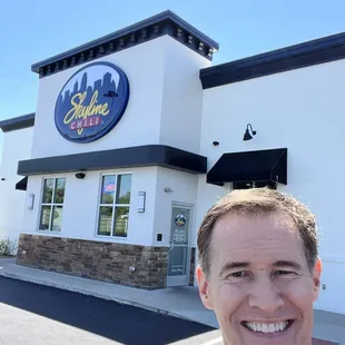 Me visiting skyline chili in Kentucky