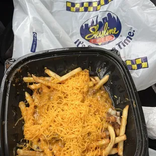 Yummy chili cheese fries - portion is small