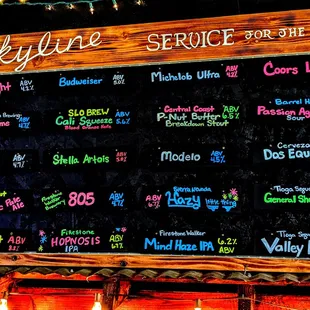 the menu