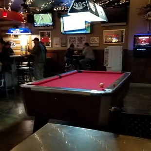 a pool table