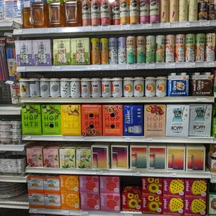 Look at that hop water selection!