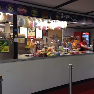 Tons of snacks and food to choose from!