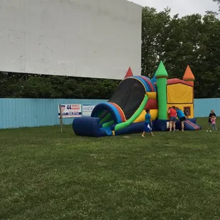 Bounce house during the 4th of July celebration!