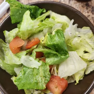 Salad came with meal