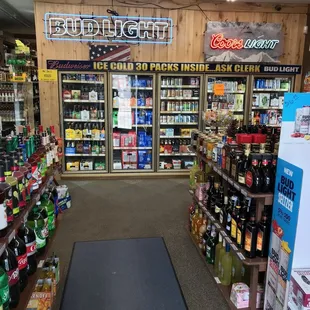 the inside of a store