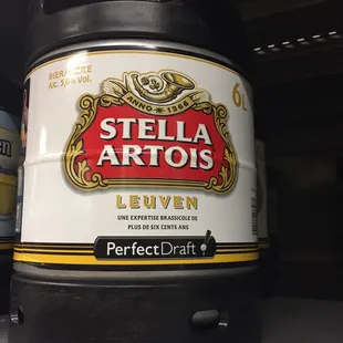a keg of stella artois