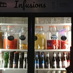 About half of their vodka infusions