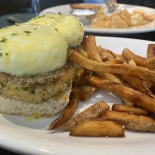 Crab cake Benedict (you have to ask for it)