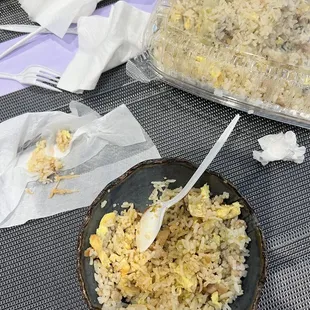 Fish bone found from the fried rice