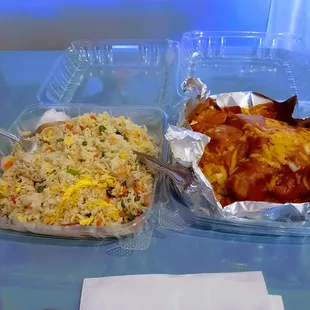 Love the Yung Chow Fried Rice and Bake Pork Chop.Taste Good