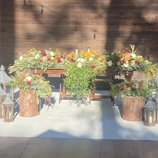 The Sweetheart table before the Bride and Groom arrive.