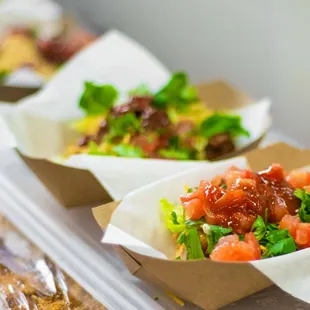 a variety of tacos