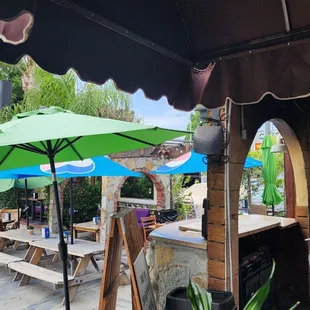 Outdoor patio sitting area