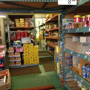 Aisles and aisles of local food and snack goods