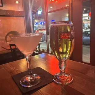 Lemon drop Martini &amp; Stella