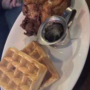 chicken and waffles