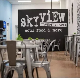 When dinning at Skyview 22 soul food &amp; more you couldn&apos;t get a more
comfortable and cozy atmosphere, along with great food. Come join us!