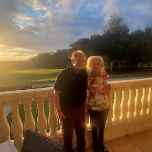 Relaxing after dinner watching the Sunset